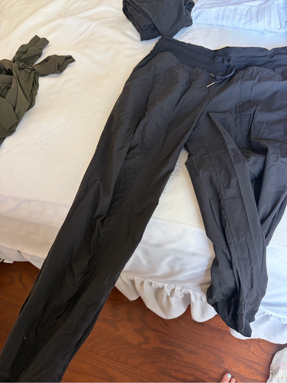 lululemon athletica Black Drawstring Track Pants